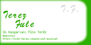 terez fule business card