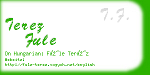 terez fule business card